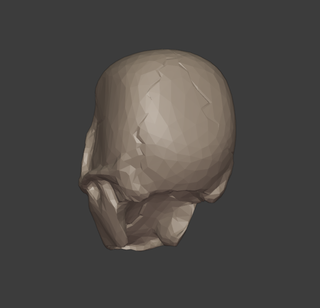 "low poly" skull 2